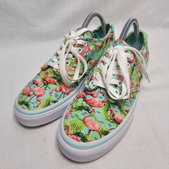 Vans Ultracush Pink Flamingo Shoes Low Top Lace Up Skateboard Women's Size 8 EUC - Picture 3 of 12